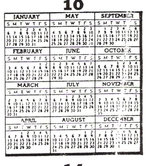 Find A Calendar For Any Year Between 1800 To 2050 The Big Valley
