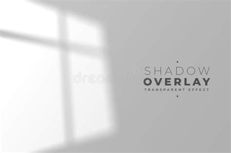 Minimal Window Frame Shadow On Gray Surface Background Stock Vector