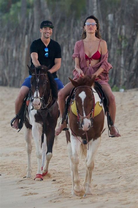 Alessandra Ambrosio In A Bikini Riding A Horse 27 Photos The Fappening