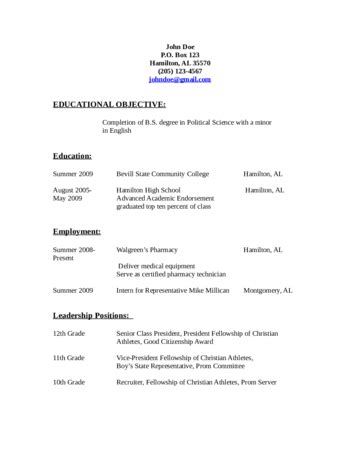 Resume Objective Example - Edit, Fill, Sign Online | Handypdf