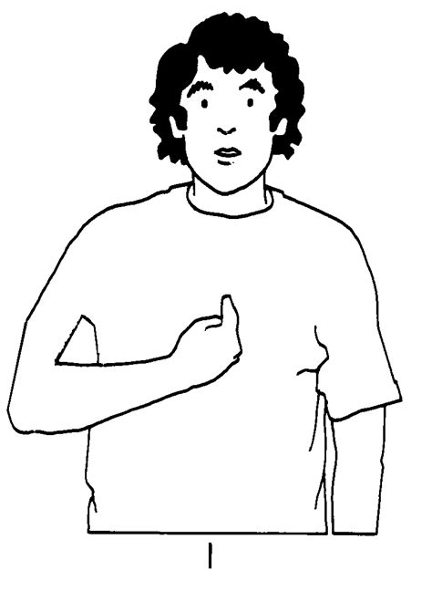 Person Pointing Clip Art Black And White Sketch Coloring Page