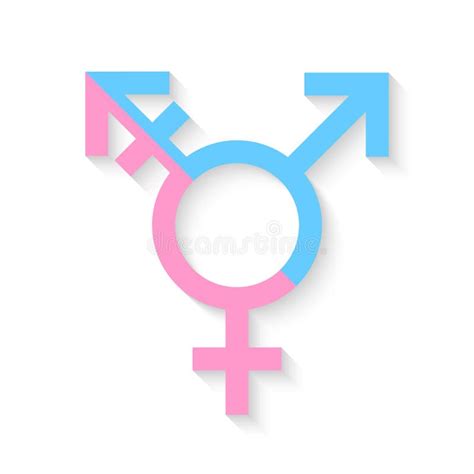 Third Gender And Sex Symbol Concept Stock Vector Illustration Of