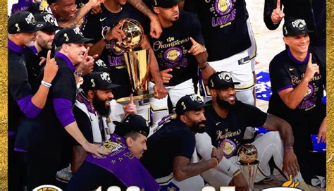 Nba Finals Lakers Land 17th Title After 106 93 Win In Game Six News Room Guyana