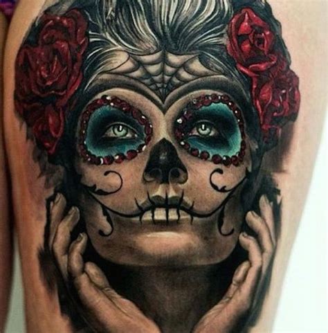 101 Day Of The Dead Tattoos That Are Haunting And Brilliant