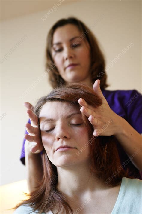 Head Massage Stock Image M740 0585 Science Photo Library