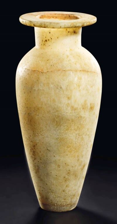 An Egyptian Alabaster Jar Old Kingdom 4th 6th Dynasty Circa 2613