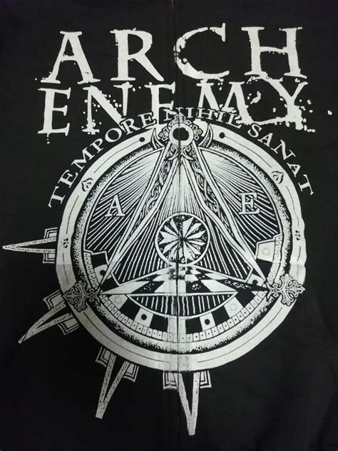 【在庫切れ商品】arch Enemy アーチ・エネミー Logo And Symbol 「ロゴ・アンド・シンボル」 ジップ・パーカー Mサイズ