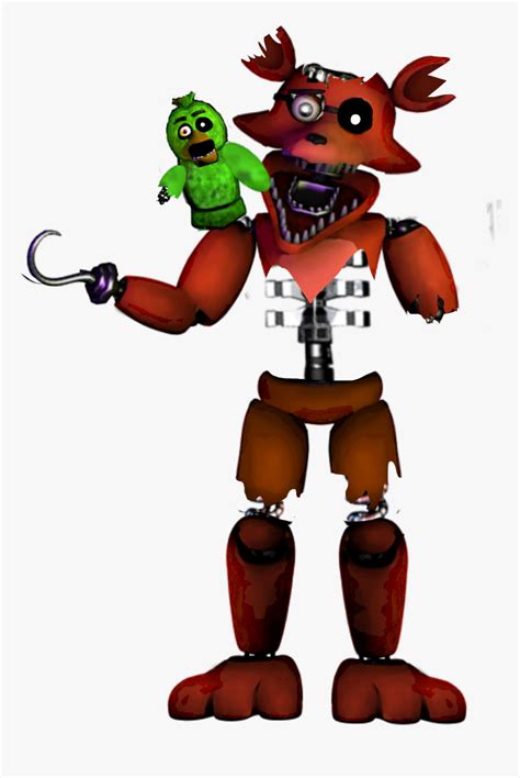 Fnaf Stylized Withered Foxy Png Foxy Withered Fnaf - Fnaf ...