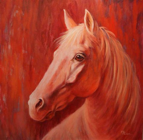 Daily Painters Of California Red Horse Painting Contemporary Western