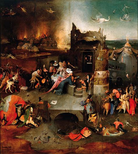 Hieronymus Bosch The Temptation Of Saint Anthony Colourlex
