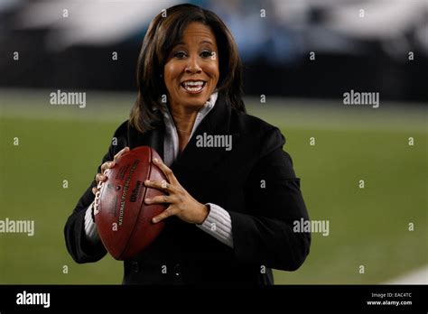 November 10 2014 Espn Lisa Salters Looks On During Warm Ups Prior To