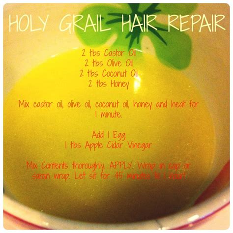 Enjoy the same formula in a sakura fragrance and packaging designed by mayo mitani. HOLY GRAIL HAIR REPAIR - Castor Oil, Olive Oil, Coconut ...