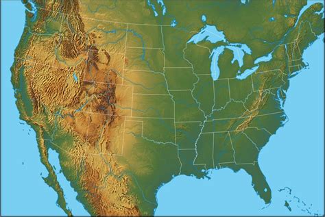 Map Usa Geographical World Image
