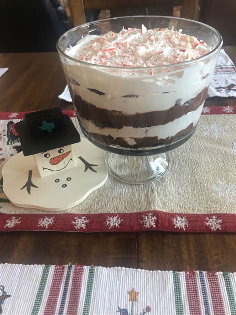 Peppermint Brownie Trifle Peppermint Brownies Peppermint Brownie Trifle Brownie Trifle