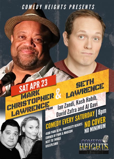 Mark Christopher Lawrence Comes To Comedy Heights At Twiggs This