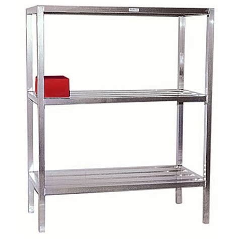 New Age Aluminum 3 Shelf Freestanding Shelving 42l X 24w X 60h