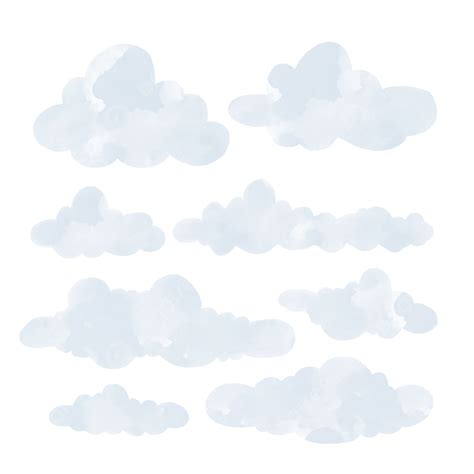 Aquarela De Clipart De Nuvem Branca Png Nuvem Branca Nuvem Aquarela