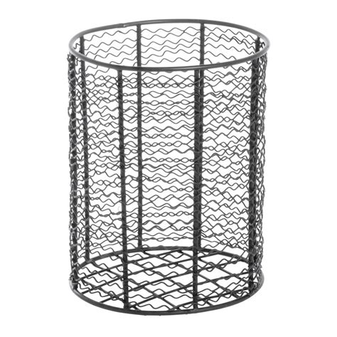 Make storage and organization simple with the round black wire storage basket. HUBERT® Round Black Steel Corkscrew Basket - 7 1/4"Dia x 9 ...