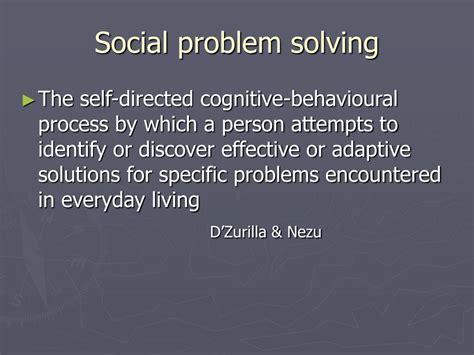 Ppt Social Problem Solving Therapy Powerpoint Presentation Free