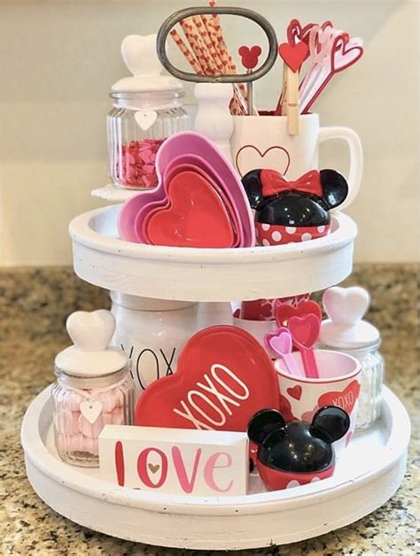 valentine s tiered tray ideas your heart will skip a beat for diy valentines decorations