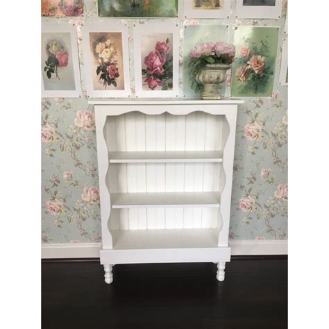 Looking for a good deal on shabby chic white? Shabby Chic White Bookcase | Chairish