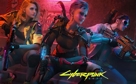 Cyberpunk 2077, video game art, samurai, video games. 1920x1200 Cyberpunk 2077 Girl Team 1200P Wallpaper, HD ...