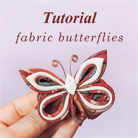 Fabric Butterflies Tutorial Dyi Silk Organza Kanzashi Butterfly