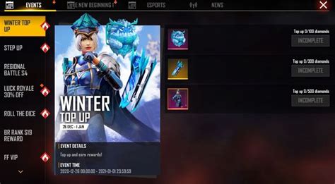 Use our latest #1 free fire diamonds generator tool to get instant diamonds into your account. Free Fire Winter Top-up event: Get free rewards on buying ...