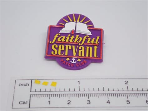 Faithful Servant Bible Church Vintage Lapel Pin Ebay