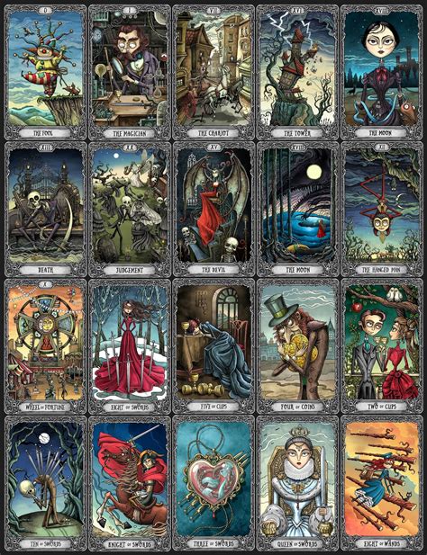 The Dark Mansion Tarot By Bubug On Deviantart Tarot Cards Art Tarot