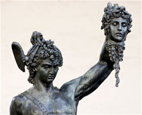 Detail Of Benvenuto Cellini Perseus With The Head Of Medusa Piazza