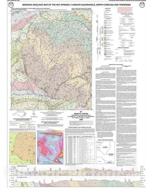 Map Bedrock Geologic Map Of The Hot Springs 75 Minute Quadrangle