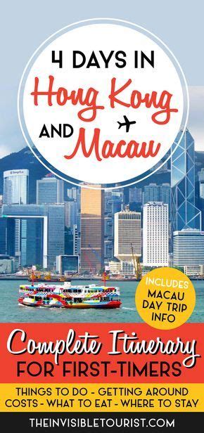 4 Day Hong Kong Itinerary Complete Guide Macau Day Trip Hong Kong