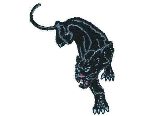Small Black Panther Machine Embroidery Design Etsy