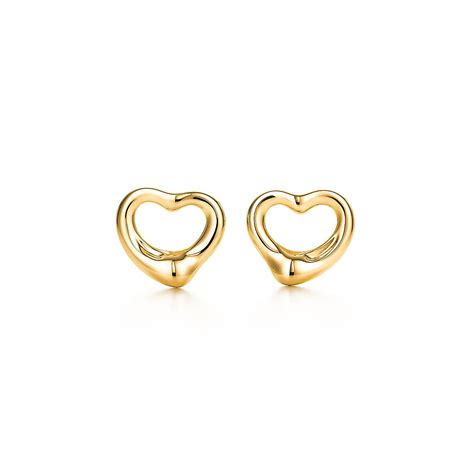 Elsa Peretti® Open Heart Earrings In 18k Gold Tiffany And Co
