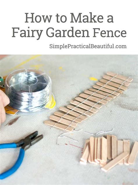 How To Make A Fairy Garden Fence Simple Practical Beautiful In 2020