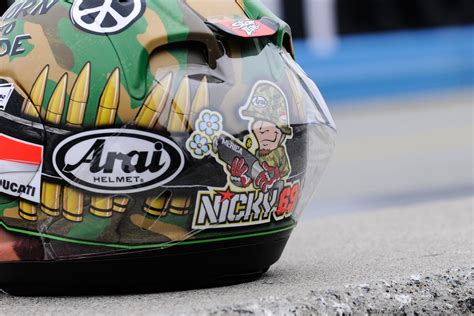Shop arai helmets helmets at dennis kirk. Champion Helmets: Nicky Hayden Laguna Seca Helmet 2013
