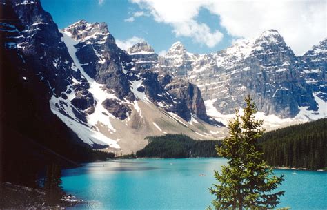 Morraine Lake In The Valley O The Ten Peaks Banff Canada 2000 Banff