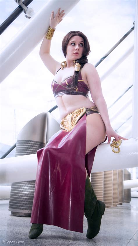Slave Leia Return Of The Jedi By Paper Cube On Deviantart