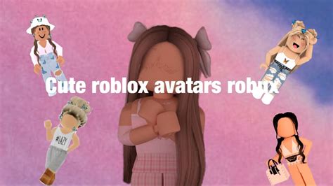 Cute Roblox Avatars With Robux Youtube