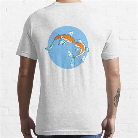 Koi Fish Digital Art Design T Shirt For Sale By Jay Bubbleart