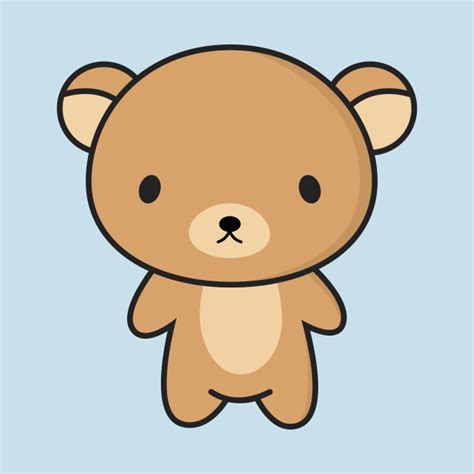 Cute And Kawaii Brown Bear Cute Bear T Shirt Teepublic