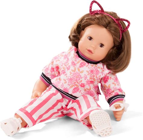 Amazon Com Gotz Maxy Muffin Stripes Soft Baby Doll With Brown