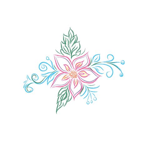 Floral Design Flower Sketch Pre Designed Illustrator Graphics