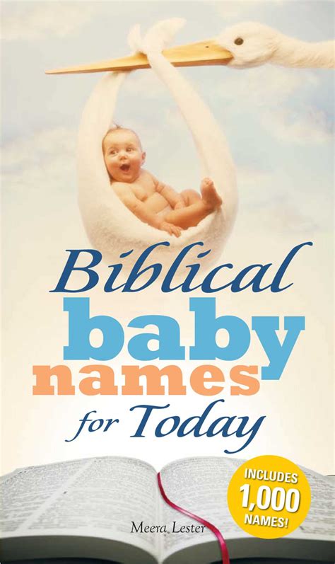 Biblical Baby Names For Today Ebook By Meera Lester Official