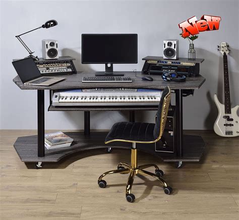 Buy Sterxone Best Music Studio Desk With Piano Keyboard Tray Studio