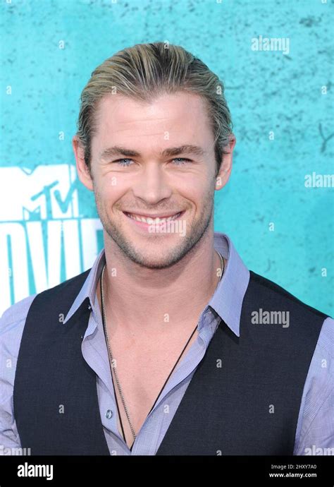 chris hemsworth during the 2012 mtv movie awards held at the gibson amphitheatre california