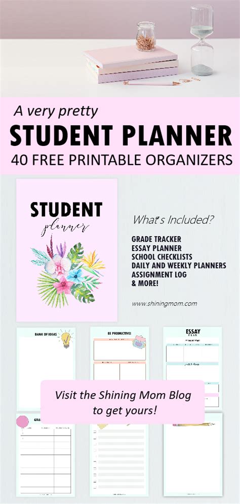 40 Free Student Planner Printables For Back To School