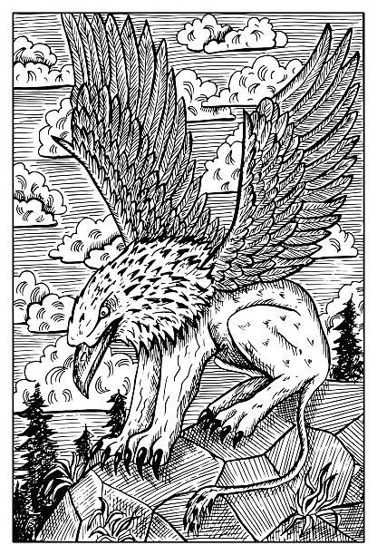 Gryphon Engraving Stock Photos Pictures And Royalty Free Images Istock