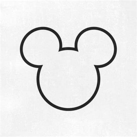 Mickey Mouse Outline Vinyl Decal Mickey Ears Logo Disney Ebay